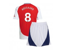 Arsenal Martin Odegaard #8 Hemmakläder Barn 2024-25 Kortärmad (+ Korta byxor)